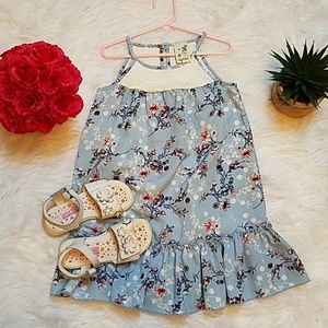New little girl sleeveless summer dress